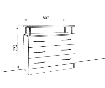 Комод «Джокер» в цвете Венге/Млечный дуб купить в Перми