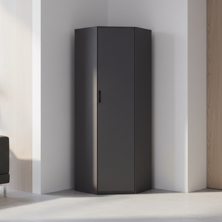 Шкаф угловой "Дуэт Люкс" в цвете Графит