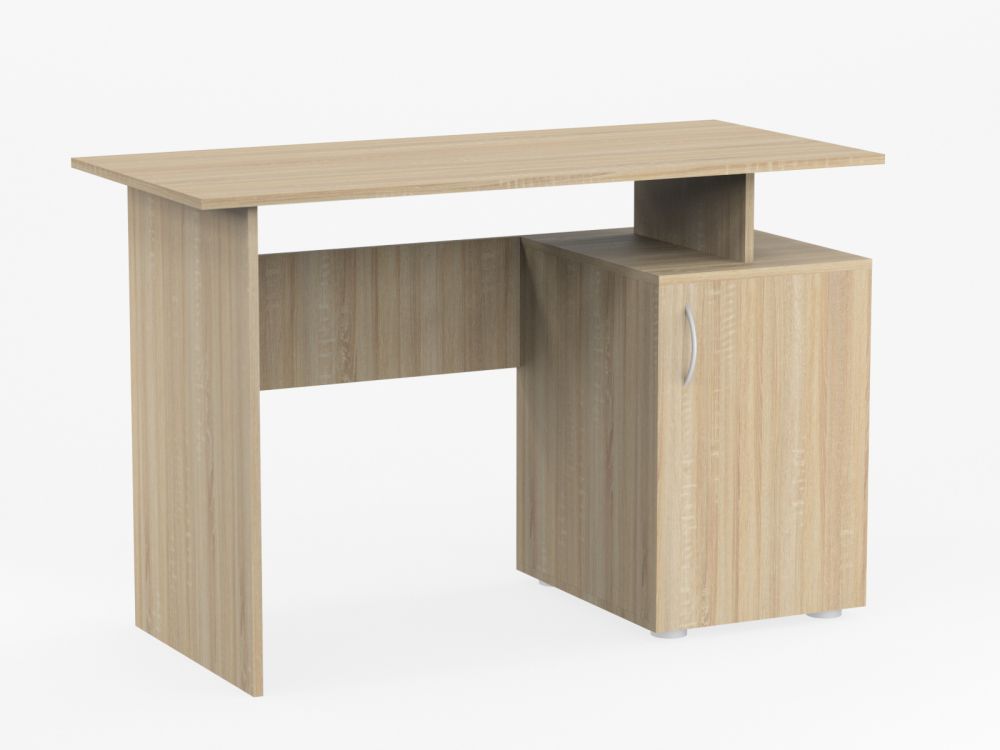 Стол письменный с дверкой в цвете Дуб сонома светлый