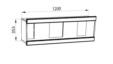 Полка «Ненси люкс» от спального гарнитура - Фабрика ЭКО