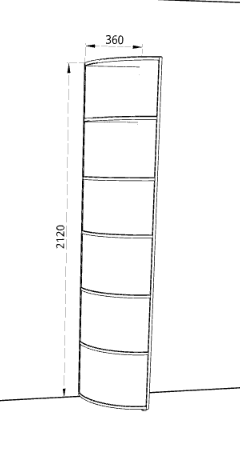 Полка угловая «Монако» - Фабрика ЭКО