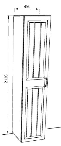 Пенал «Монако» без стекла - Фабрика ЭКО