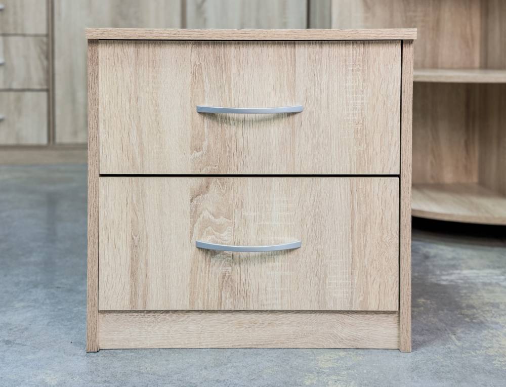 Тумба прикроватная «Дуэт Люкс» в цвете Дуб Сонома - Фабрика ЭКО