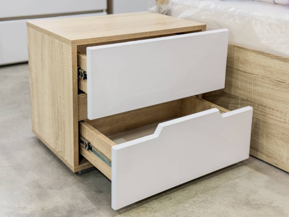 Белая тумба прикроватная "ТРИО" - Фабрика ЭКО