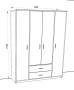 Шкаф 4-х створчатый Дуэт НЬЮ - Фабрика ЭКО