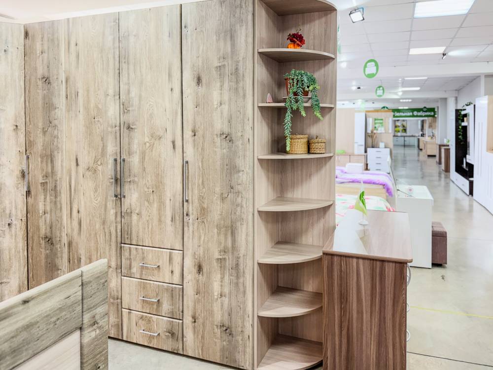 Спальный гарнитур «Флоренция» в цвете Софора конзатти/светлый ясень шимо - Фабрика ЭКО