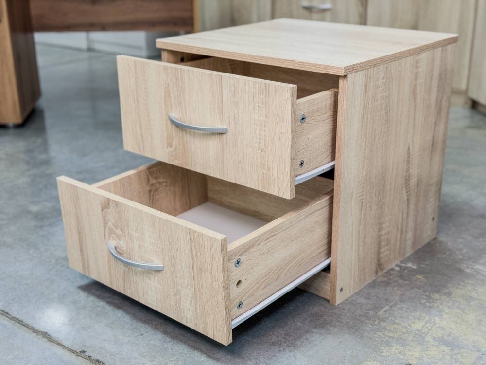 Тумба прикроватная «Дуэт Люкс» в цвете Дуб Сонома - Фабрика ЭКО