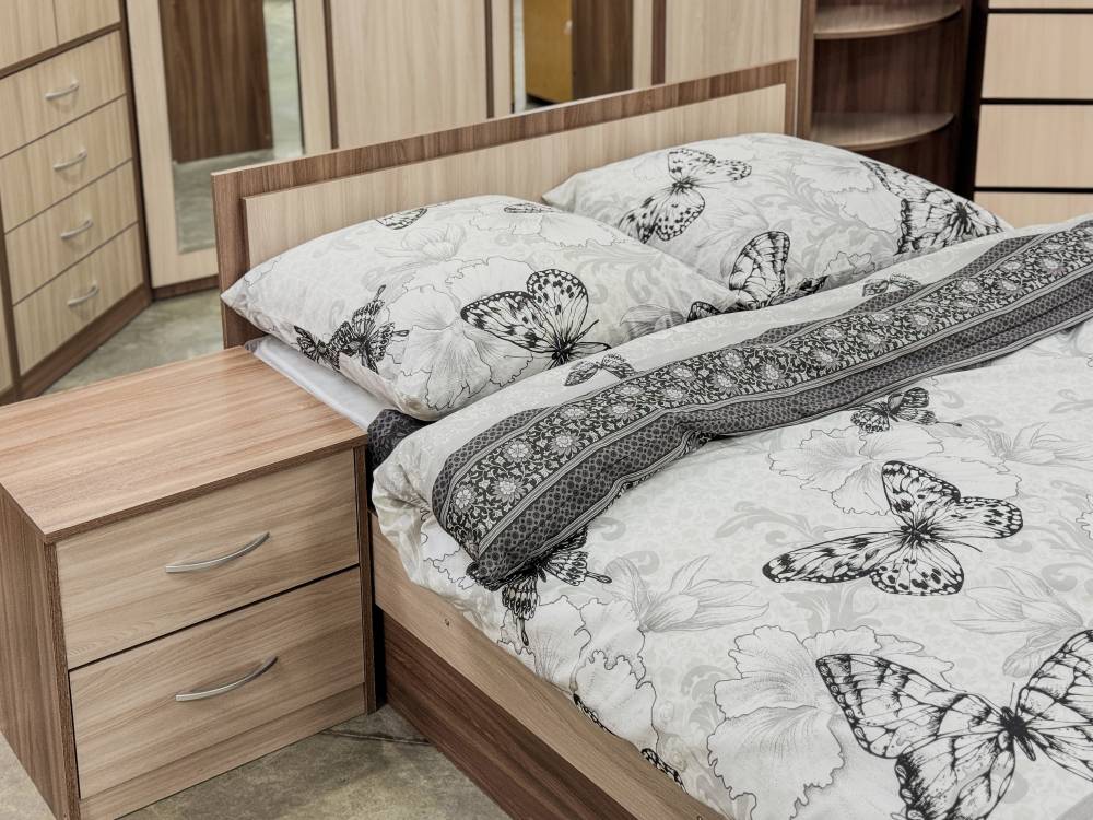 Спальный гарнитур «Дуэт люкс» в цвете Шимо темный/светлый - Фабрика ЭКО