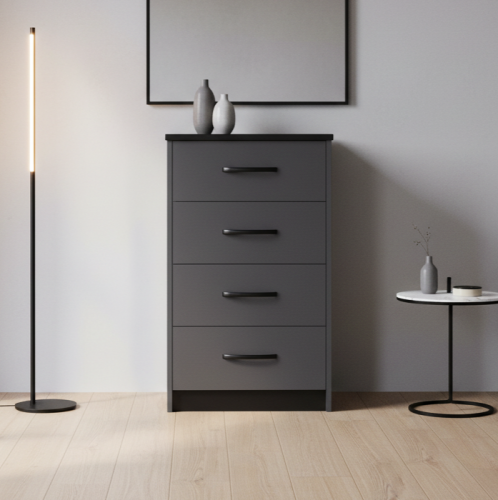 Комод 480 "Дуэт Люкс" в цвете Графит - Фабрика ЭКО
