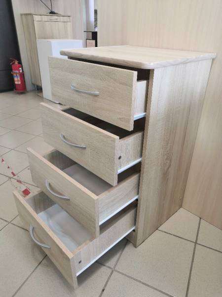 Комод 480 «Дуэт Люкс» с 4-ящиками в цвете Дуб сонома светлый купить в Перми