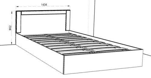 Кровать 1400 Флоренция - Фабрика ЭКО