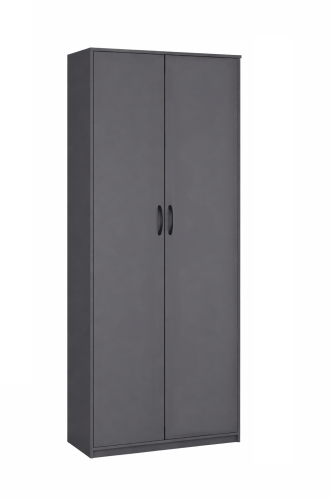 Шкаф 2-х створчатый "Дуэт Люкс" в цвете Графит - Фабрика ЭКО