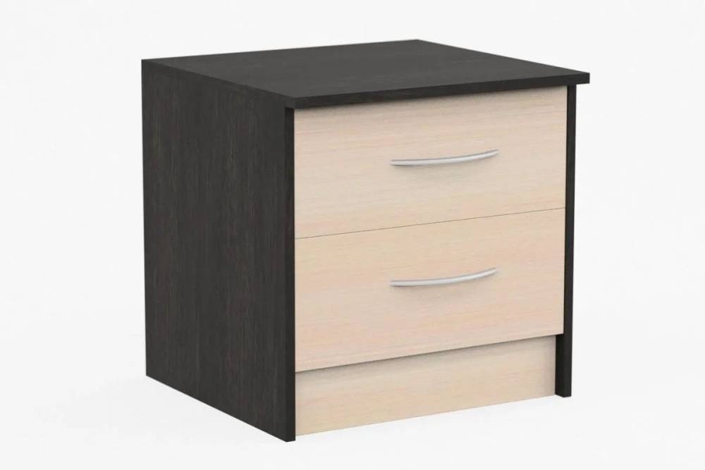 Тумба прикроватная «Дуэт Люкс» в цвете Венге/Млечный Дуб - Фабрика ЭКО