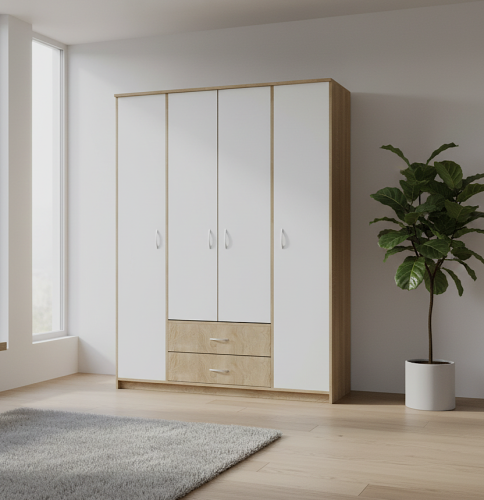 Шкаф 4-х створчатый Дуэт NEW