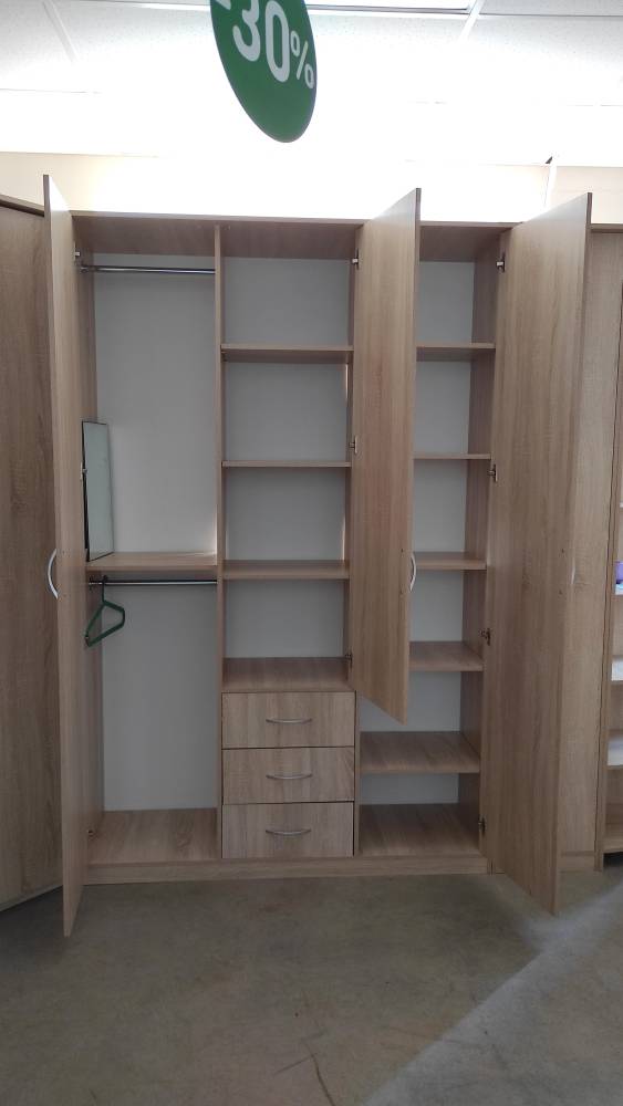 Шкаф комбинированный «Дуэт люкс» без зеркала в цвете Шимо темный/светлый купить в Перми