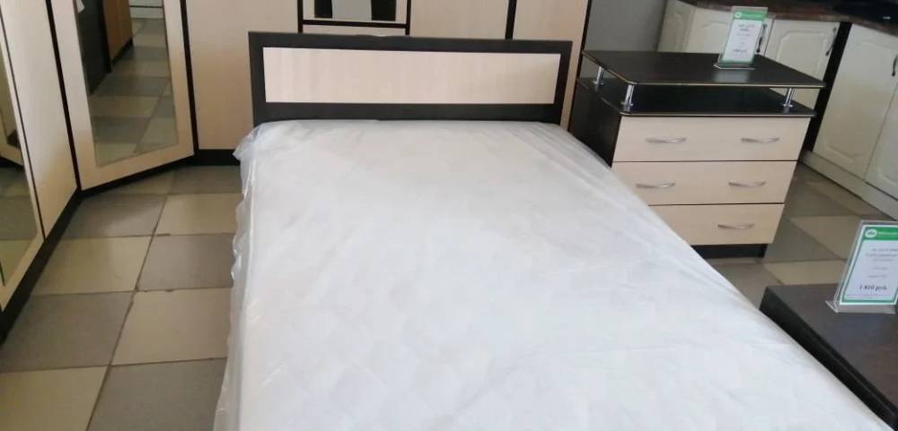 Кровать «Дуэт Люкс» 1600 в цвете Венге/Млечный Дуб