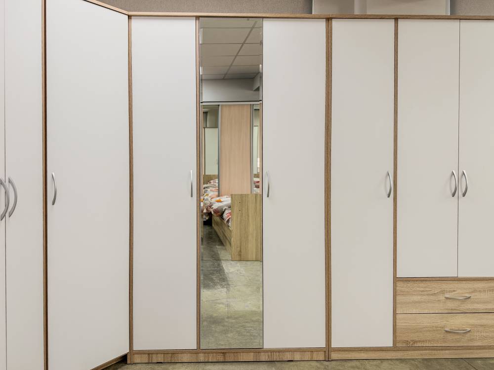 Спальный гарнитур Дуэт НЬЮ в цвете Дуб Сонома светлый/белый матовый - Фабрика ЭКО