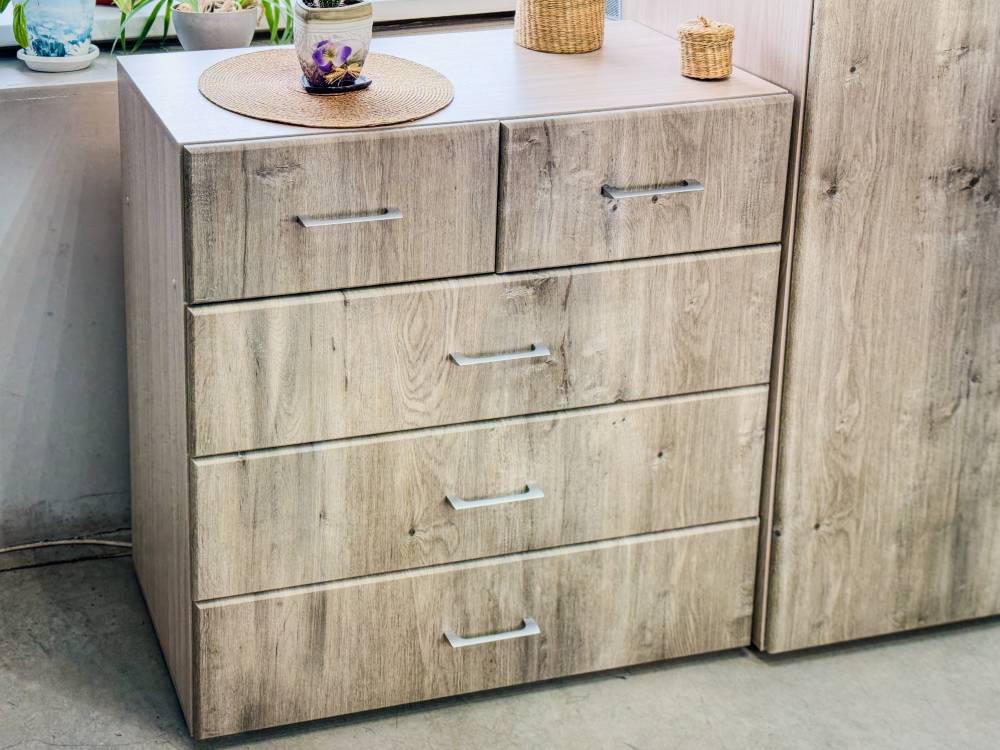 Спальный гарнитур «Флоренция» в цвете Софора конзатти/светлый ясень шимо - Фабрика ЭКО