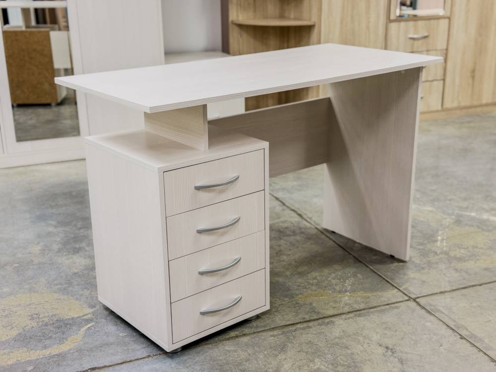 Стол письменный с 4 ящиками в цвете бодега - Фабрика ЭКО