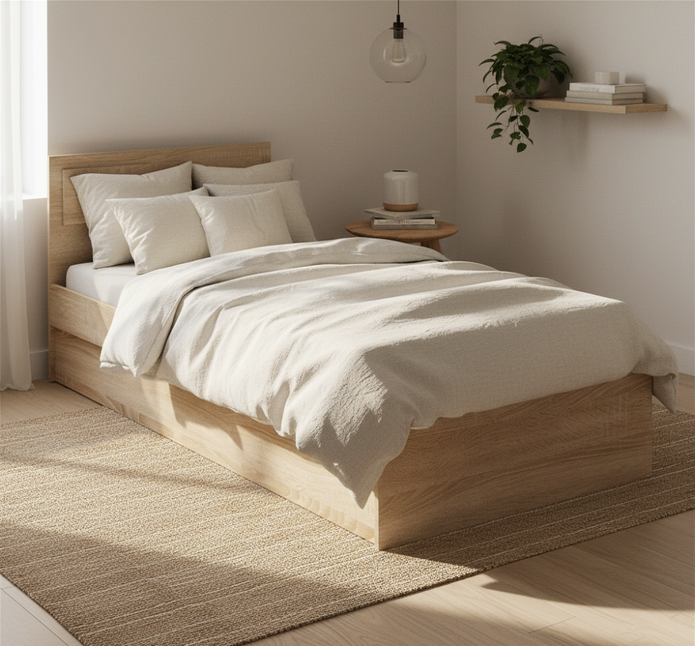 Кровать «Дуэт Люкс» в цвете Дуб Сонома 900
