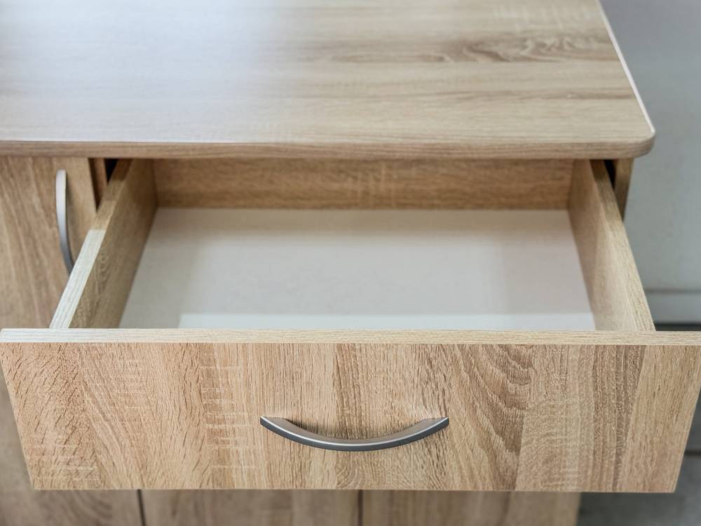 Комод трехстворчатый с одним ящиком София в цвете Дуб Сонома купить в Перми