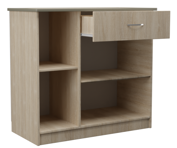 Комод трехстворчатый с одним ящиком София в цвете Дуб Сонома купить в Перми