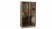 Шкаф-купе 2-х дверный 1400 с зеркалом в цвете Дуб сонома светлый - Фабрика ЭКО