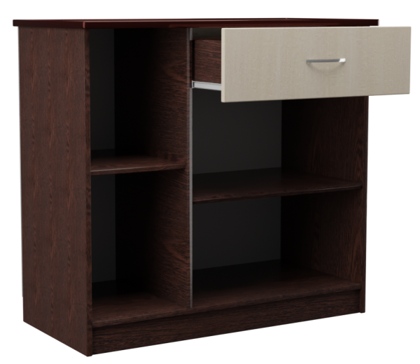 Комод трехстворчатый с одним ящиком София в цвете Венге/млечный дуб купить в Перми