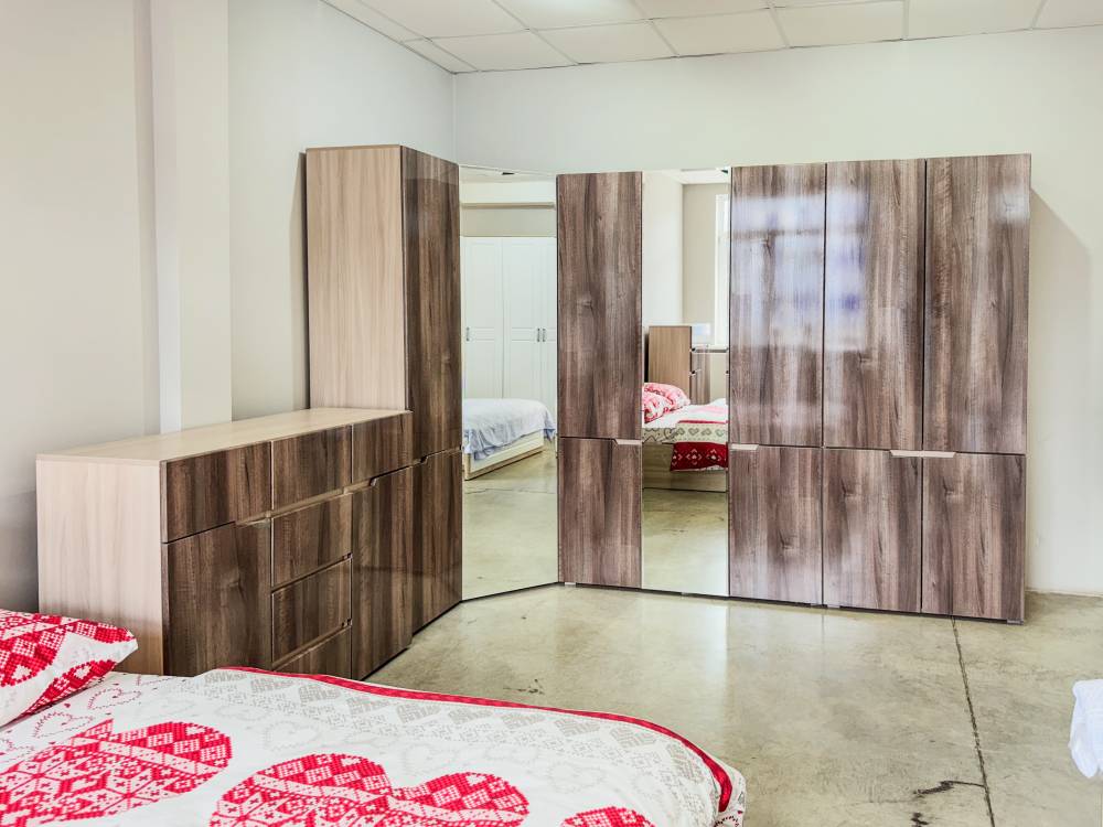 Шкаф угловой "ТРИО" Ясень шимо светлый - Фабрика ЭКО