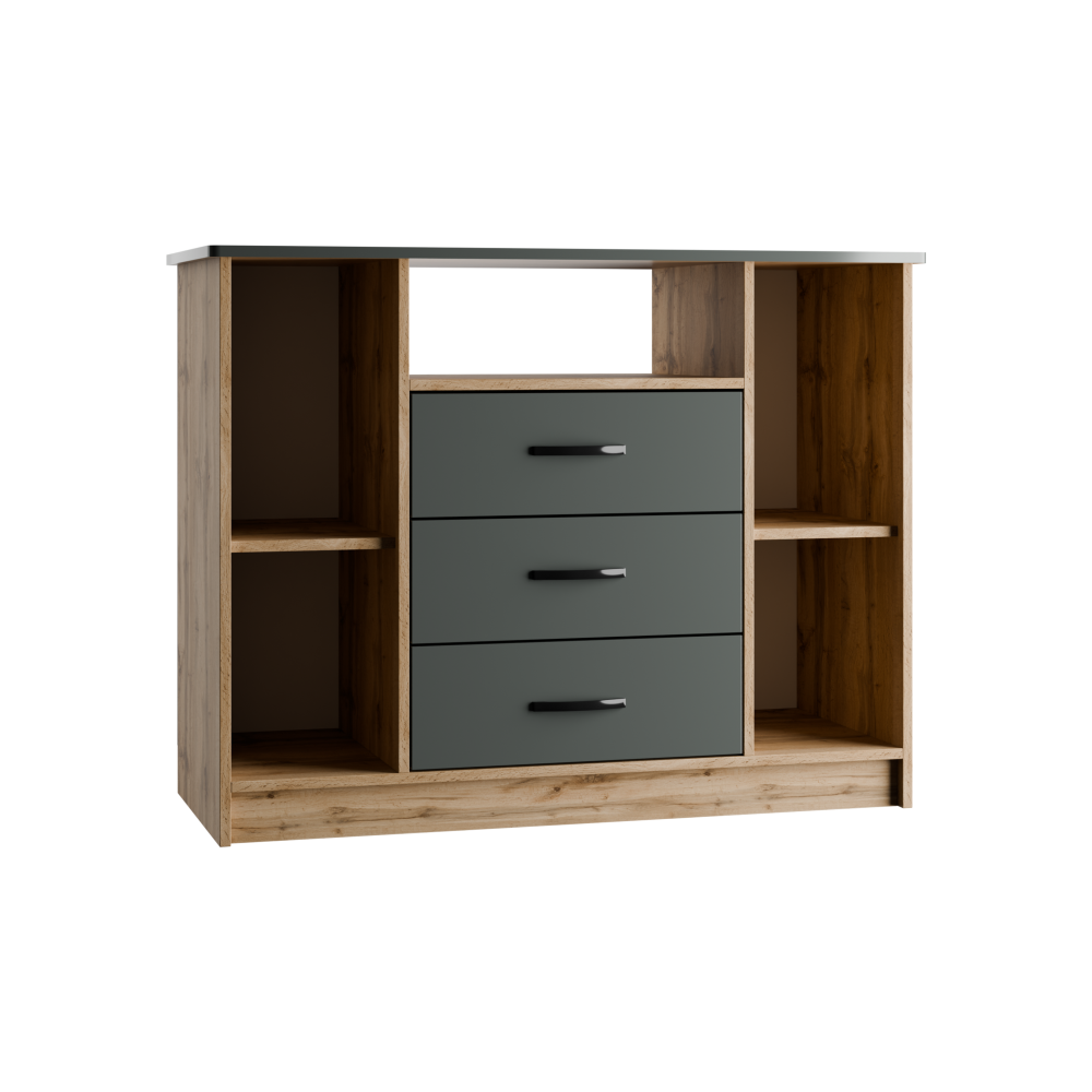 Комод универсальный «Дуэт Люкс» в цвете дуб вотан/графит купить в Перми