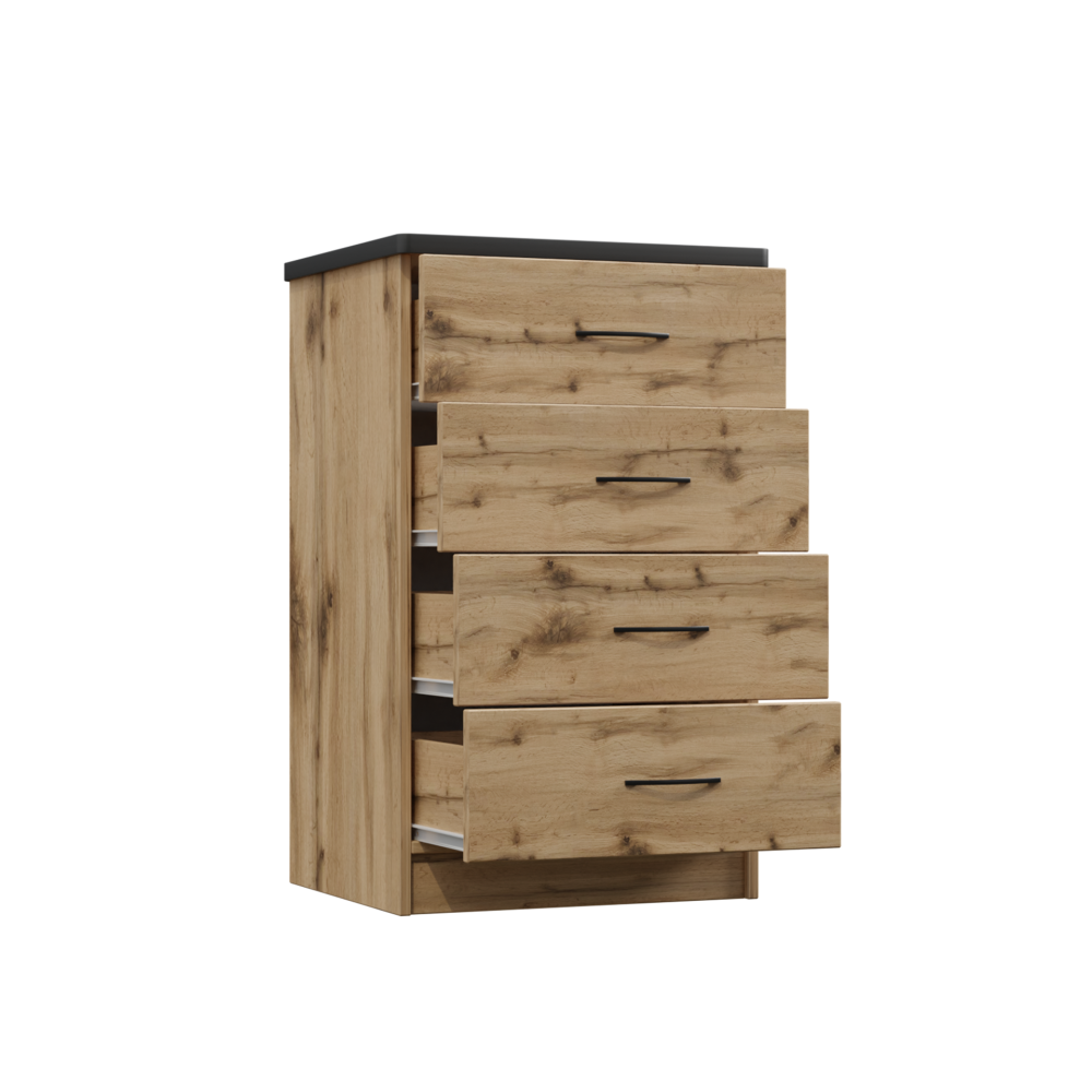 Комод 480 «Дуэт Люкс» с 4-ящиками в цвете Дуб вотан купить в Перми