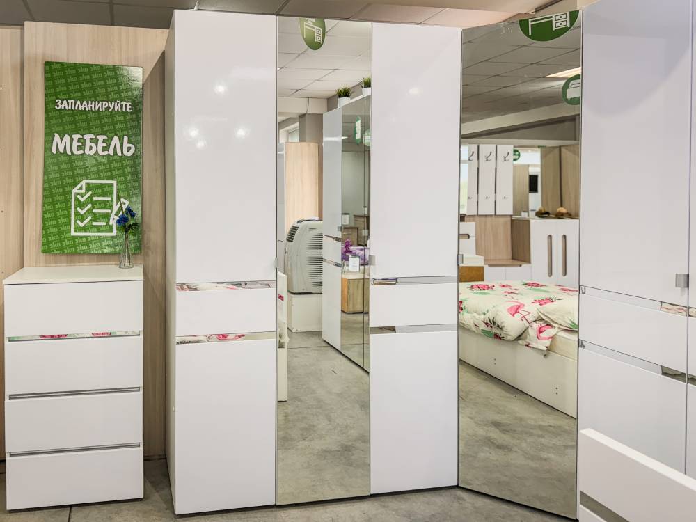 Спальный гарнитур Милан в белом цвете - Фабрика ЭКО