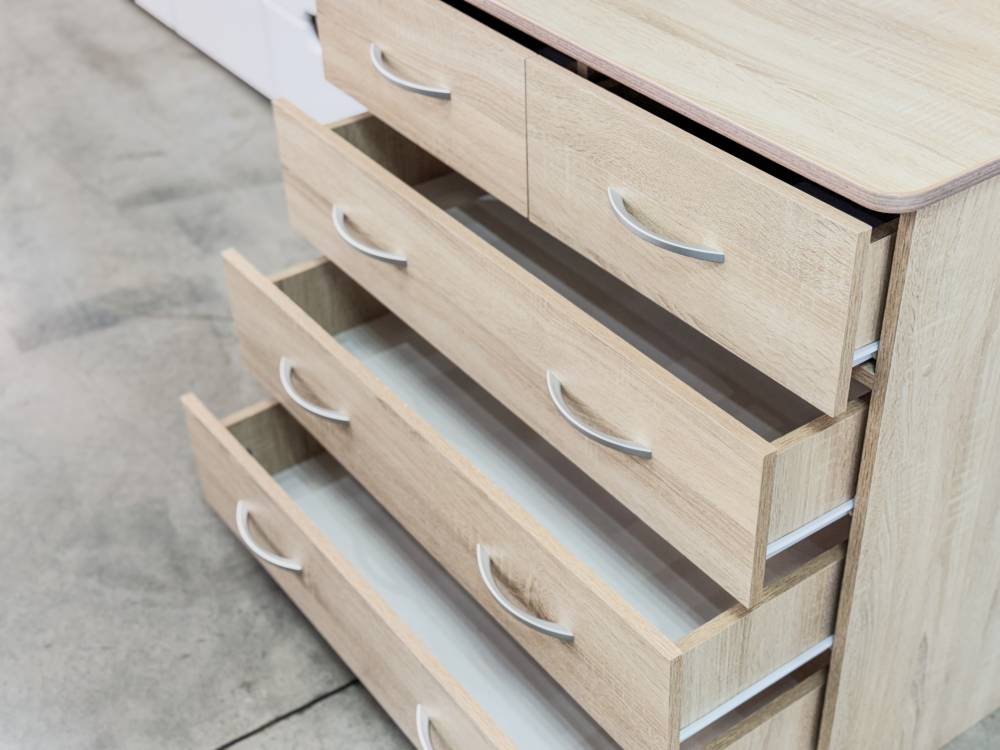 Комод 900 «Дуэт Люкс» с 5-ящиками в цвете Дуб Сонома купить в Перми