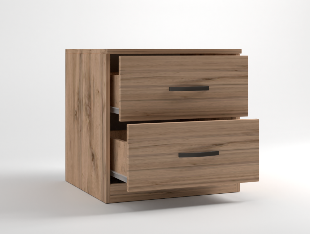 Тумба прикроватная «Дуэт Люкс» в цвете Вотан - Фабрика ЭКО