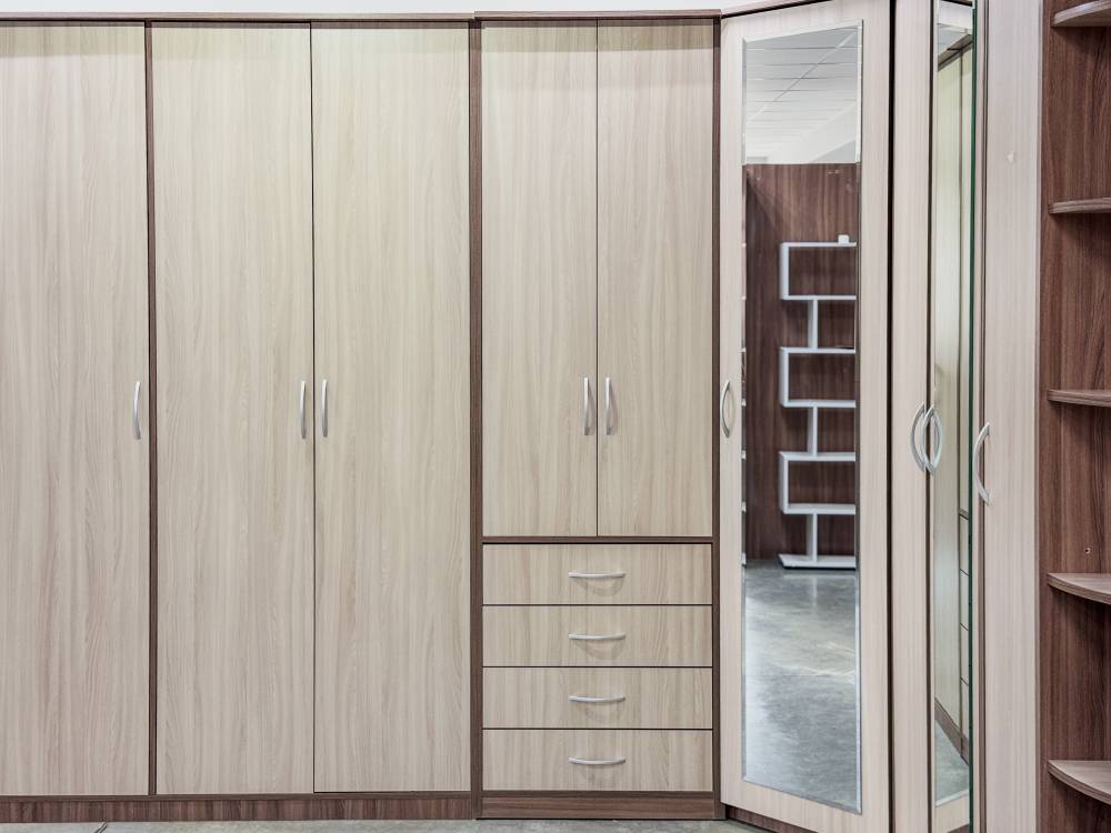 Спальный гарнитур «Дуэт люкс» в цвете Шимо темный/светлый - Фабрика ЭКО