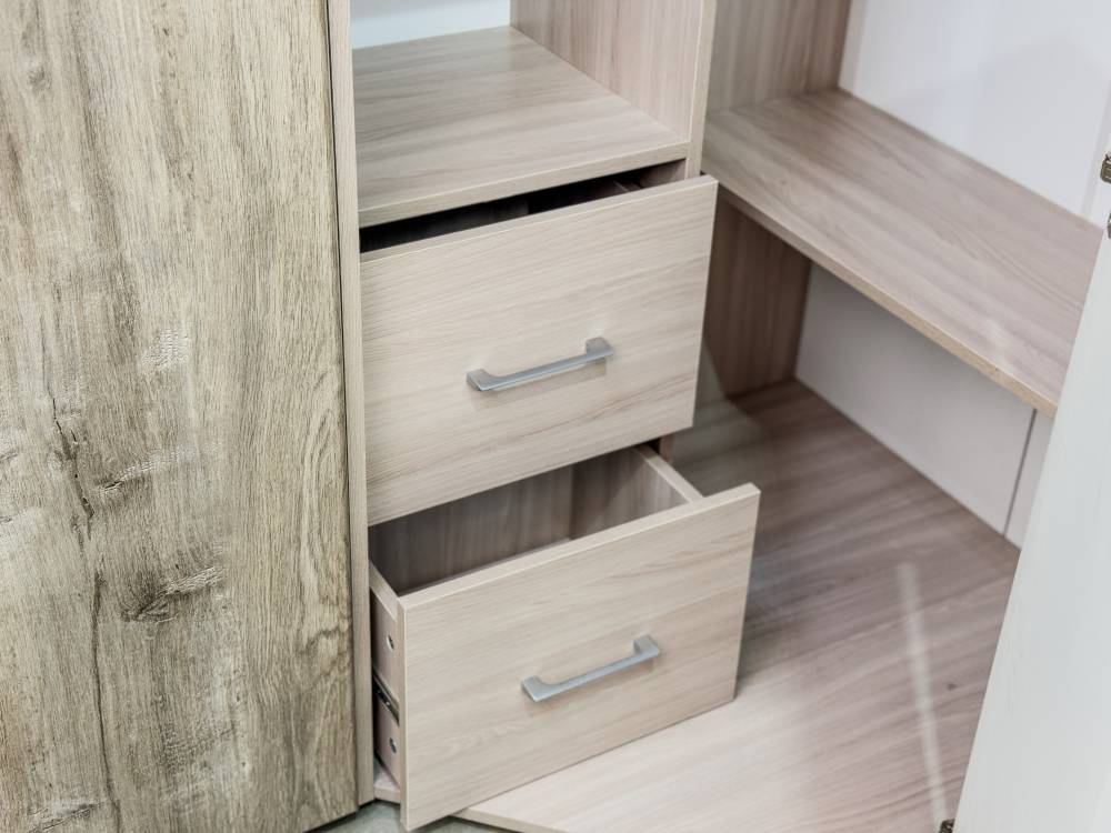 Спальный гарнитур «Флоренция» в цвете Софора конзатти/светлый ясень шимо - Фабрика ЭКО