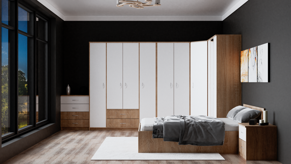 Шкаф угловой Дуэт НЬЮ - Фабрика ЭКО