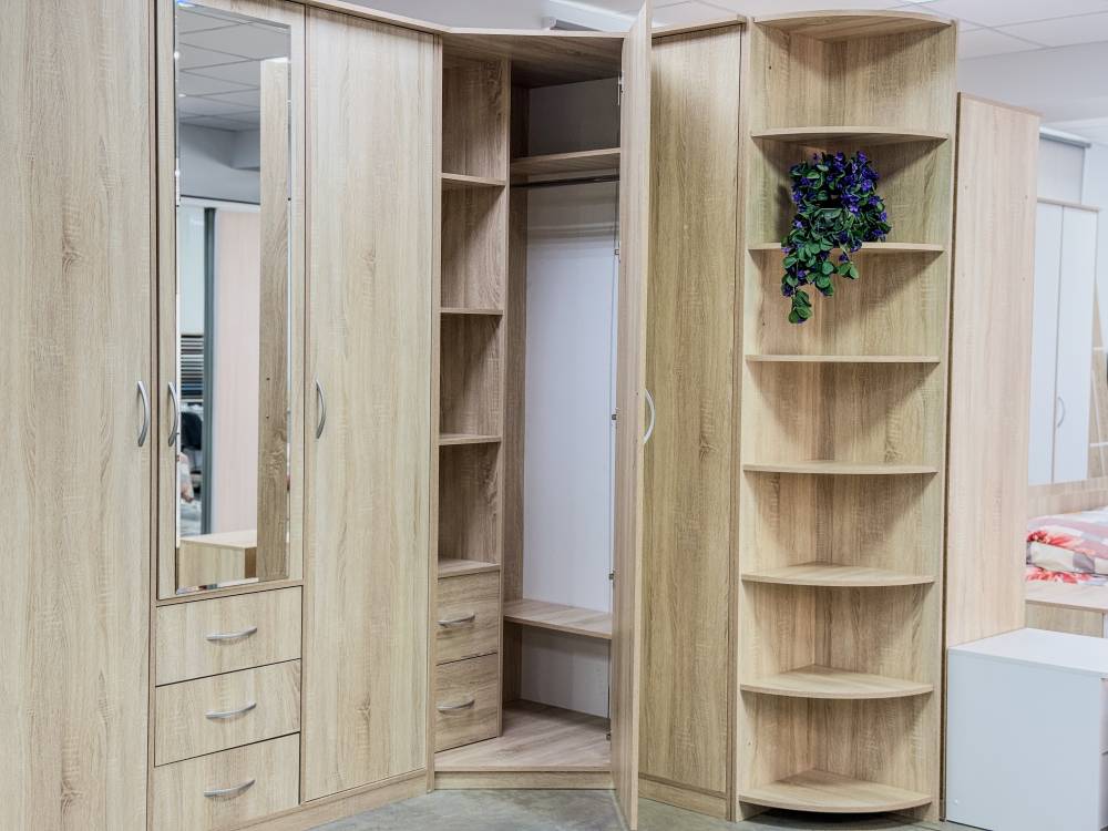 Шкаф угловой «Дуэт Люкс» без зеркала в цвете Дуб Сонома купить в Перми