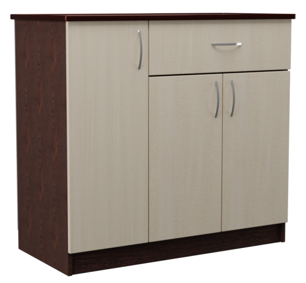 Комод трехстворчатый с одним ящиком София в цвете Венге/млечный дуб купить в Перми