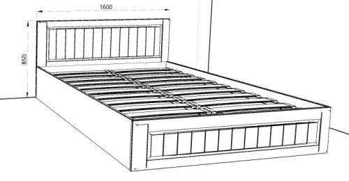 Кровать «Оливья»  - Фабрика ЭКО